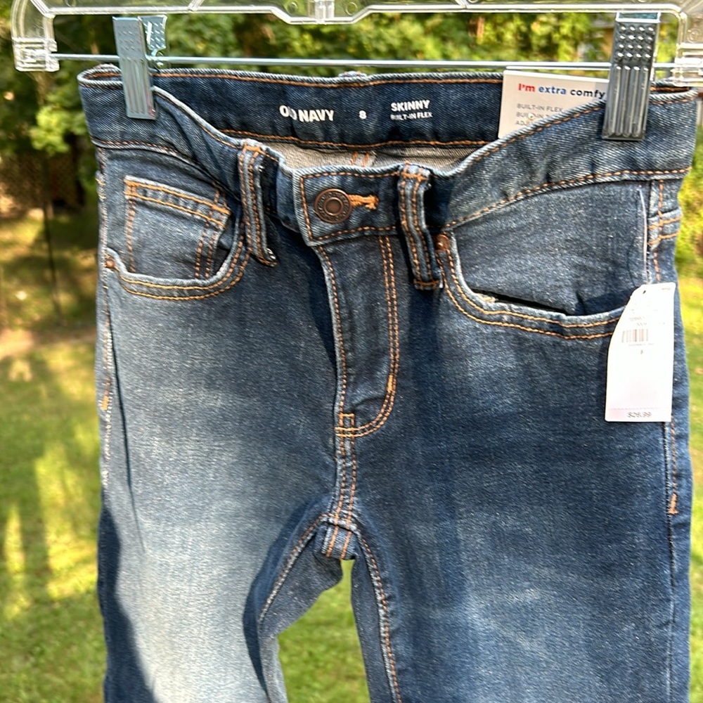 Old Navy skinny Jeans Girls size 8 Built in Flex adjustable waistband